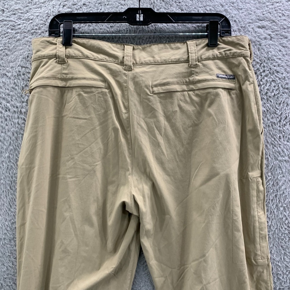Eddie Bauer Travex Pants Mens 36x29 Measured Beige Hiking Outdoors Tag: 36x34 - Picture 6 of 8